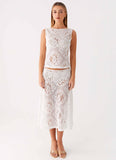 Virelle Lace Top Ivory