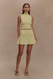 Indy Pointelle Knit Top Lemon