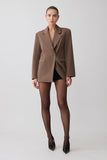 Mateo Oversized Blazer Cacao Brown