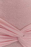 Laurie Twist Knit Mini Dress Baby Pink