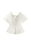Rayne Off Shoulder Denim Top White