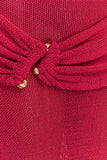 Reece Halter Knit Maxi Dress Dragonfruit