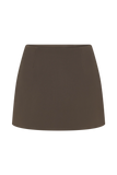 Effy Suiting Mini Skirt Cacao Brown