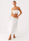 Evi Midi Skirt Ivory