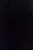 Juliet Slinky Maxi Dress With Scarf Black
