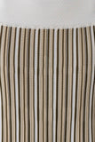 Joyce Stripe Maxi Knit Dress Khaki Ivory