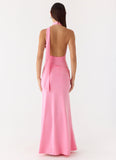 On My Way Bodysuit Maxi Dress Pink