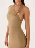 Cassira Shimmer Maxi Dress Shimmer Gold