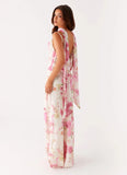 Spencer Maxi Dress Ivory Floral Print