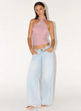 Amber Light Top Pink