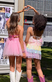 Abigail Pink Strapless Mini Dress