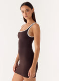 Kayla Mini Dress Chocolate