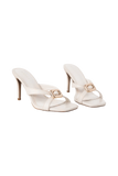 Jodie High Heel With Hardware Ivory