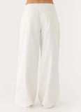 Seethal Low Rise Pants White