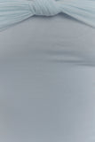 Bernadina Mesh And Slinky Halter Maxi Dress Pale Blue