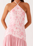 Janelle Beaded Maxi Dress Pink