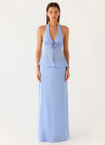 Ashlea Tie Front Top Periwinkle