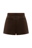 Sally Faux Suede Short Milk Chocolate