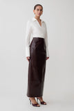 Eugenia Wrap Cotton Shirt White