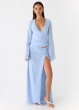Remee Maxi Skirt Blue