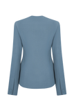 Christel Suiting Fitted Blazer Ocean Blue