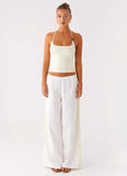 Oska Drawstring Pants White