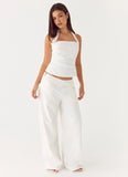 Seethal Halter Top White