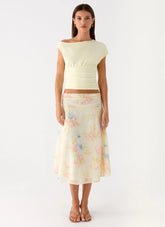 Valley Midi Skirt Spring Meadow