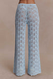 Glinda Crochet Pants Light Blue