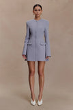 Gretchen Suiting Mini Dress Grey
