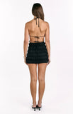 Amory Black Halter Party Mini Dress