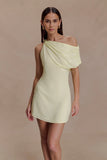 Daisie Chiffon Mini Dress Lemon