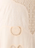 Fabienne Spliced Cotton Maxi Dress Ivory