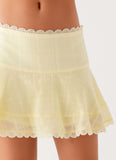 Hundred Percent Mini Skirt Yellow