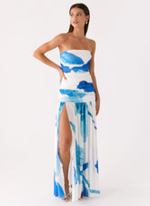 Laidee Maxi Dress Cerulean Bloom