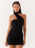 Breaking News Micro Mini Dress Black