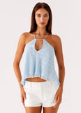 Delong Low Rise Linen Shorts White