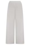 Campbell Cotton Wide Leg Pants White