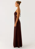 Joanie Maxi Dress Chocolate