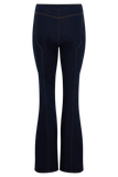 Clio Paneled Flare Jeans Indigo Blue