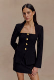 Gina Suiting Mini Skirt Black
