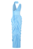 Alex Chiffon Maxi Dress Blue