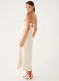 Sun Searching Midi Dress Oatmeal