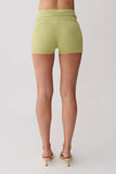 Dimitri Mini Knit Shorts With Belt Light Olive