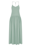Darling Linen Maxi Dress Sage
