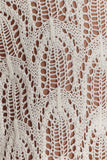 Corey Crochet Halter Neck Top Ivory