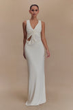 Kassidy Peached Jersey Maxi Dress Ivory