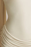 Graciella Stone Bandeau Maxi Dress With Draped Detailing And Scarf