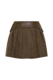 Romy Mini Skirt With Hardware Herringbone