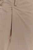 Vera Twill Split Front Midi Skirt Camel